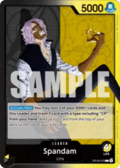 Spandam OP18-079 The Dominance of God One Piece Karte