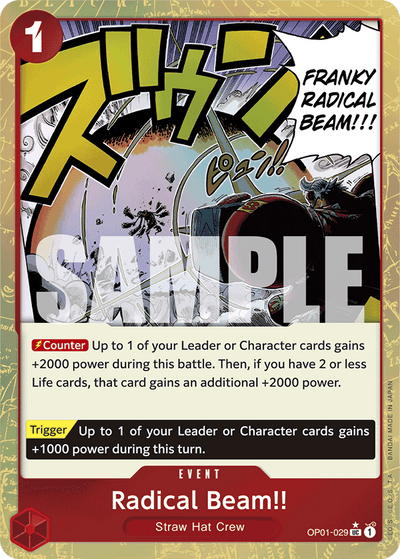 Radical Beam!! OP01-029 (Parallel 3) One Piece Card The Best One Piece Karte