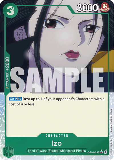 Izo OP01-033 (Parallel 4) One Piece Card The Best One Piece Karte