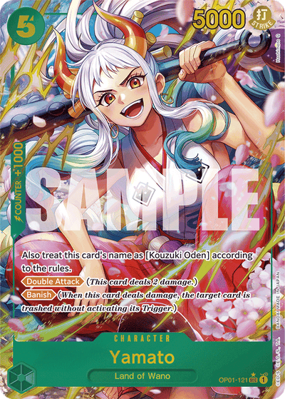 Yamato OP01-121 (Parallel 4) One Piece Card The Best One Piece Karte
