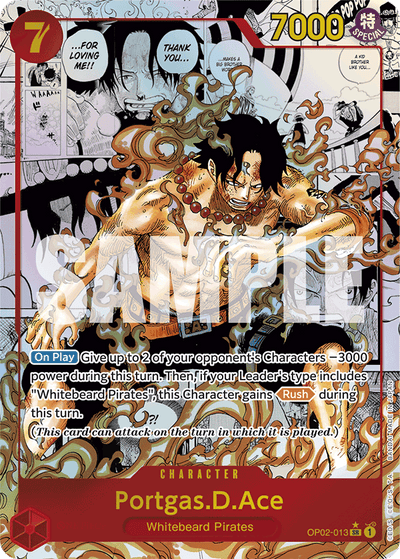 Portgas.D.Ace OP02-013_r1 One Piece Card The Best One Piece Karte