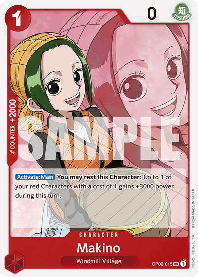 Makino OP02-015_r1 One Piece Card The Best One Piece Karte