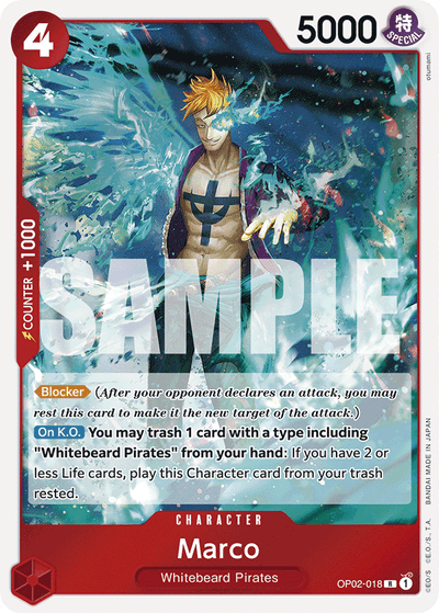 Marco OP02-018_r2 One Piece Card The Best One Piece Karte