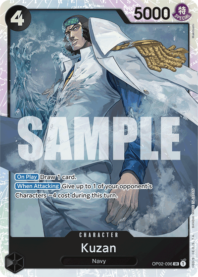 Kuzan OP02-096_r1 One Piece Card The Best One Piece Karte