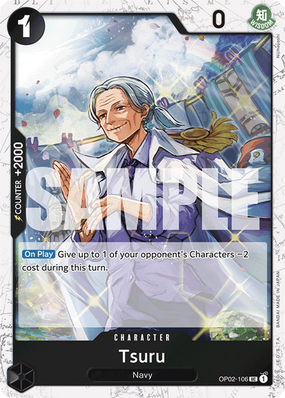 Tsuru OP02-106 (Parallel 4) One Piece Card The Best One Piece Karte