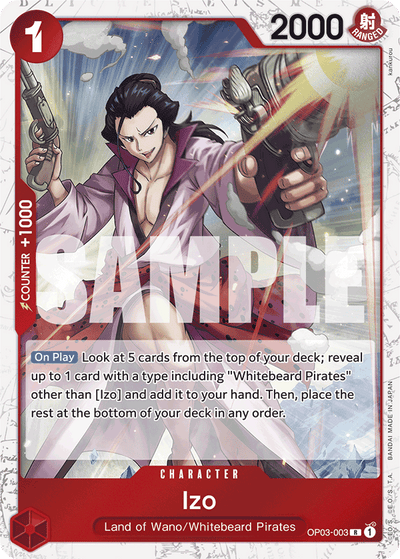 Izo OP03-003 (Parallel 4) One Piece Card The Best One Piece Karte