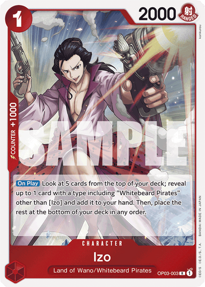 Izo OP03-003_r2 One Piece Card The Best One Piece Karte