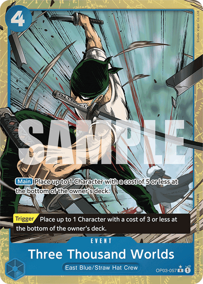 Three Thousand Worlds OP03-057 (Parallel 4) One Piece Card The Best One Piece Karte