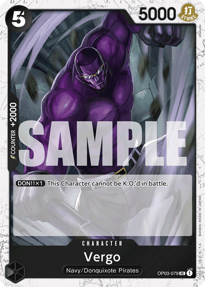 Vergo OP03-079 (Parallel 3) One Piece Card The Best One Piece Karte