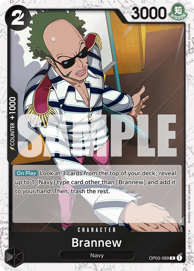 Brannew OP03-089 (Parallel 4) One Piece Card The Best One Piece Karte