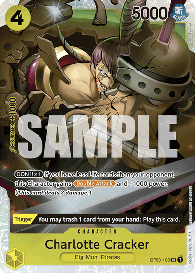 Charlotte Cracker OP03-108_r1 One Piece Card The Best One Piece Karte
