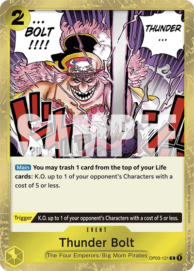 Thunder Bolt OP03-121 (Parallel 3) One Piece Card The Best One Piece Karte