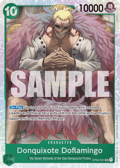 Donquixote Doflamingo OP04-031_r1 One Piece Card The Best One Piece Karte