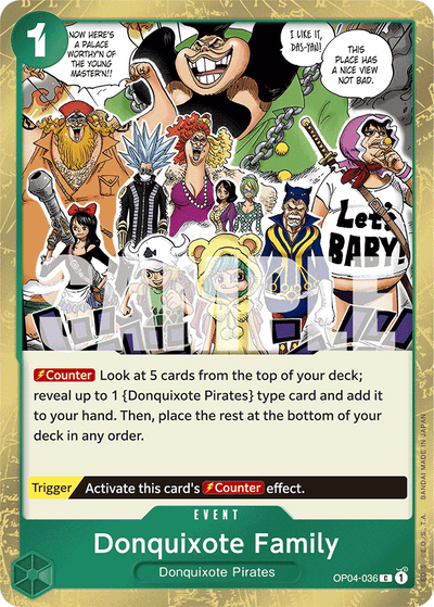 Donquixote Family OP04-036 (Parallel 2) One Piece Card The Best One Piece Karte