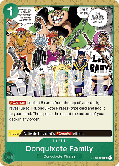 Donquixote Family OP04-036_r1 One Piece Card The Best One Piece Karte