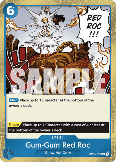 Gum-Gum Red Roc OP04-056 (Parallel 2) One Piece Card The Best One Piece Karte