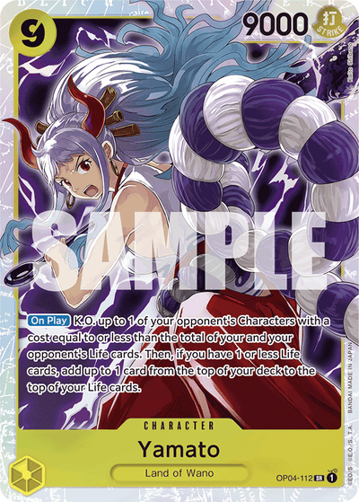 Yamato OP04-112_r1 One Piece Card The Best One Piece Karte