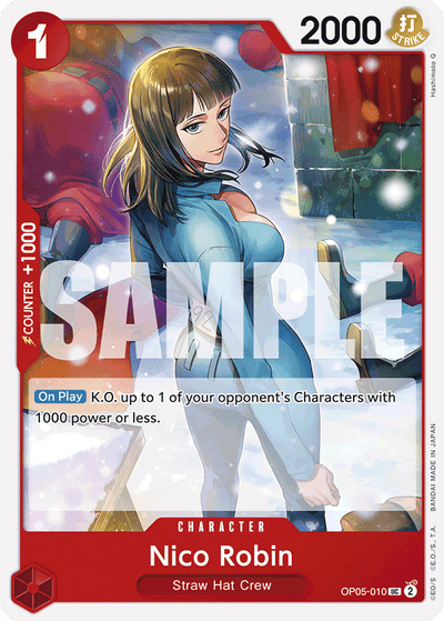 Nico Robin OP05-010_r1 One Piece Card The Best One Piece Karte