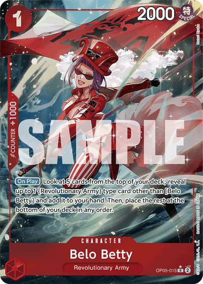 Belo Betty OP05-015 (Parallel 4) One Piece Card The Best One Piece Karte