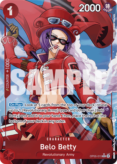 Belo Betty OP05-015 (Parallel 5) One Piece Card The Best One Piece Karte