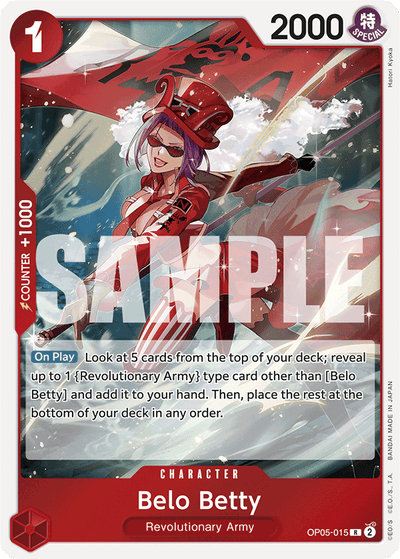Belo Betty OP05-015_r1 One Piece Card The Best One Piece Karte