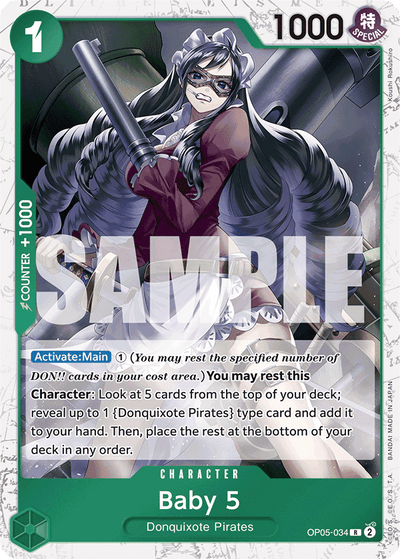 Baby 5 OP05-034 (Parallel 3) One Piece Card The Best One Piece Karte