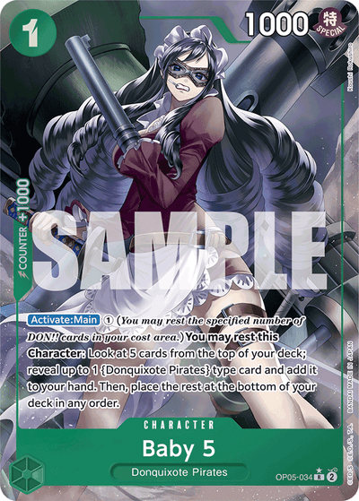 Baby 5 OP05-034 (Parallel 4) One Piece Card The Best One Piece Karte