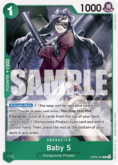 Baby 5 OP05-034_r1 One Piece Card The Best One Piece Karte