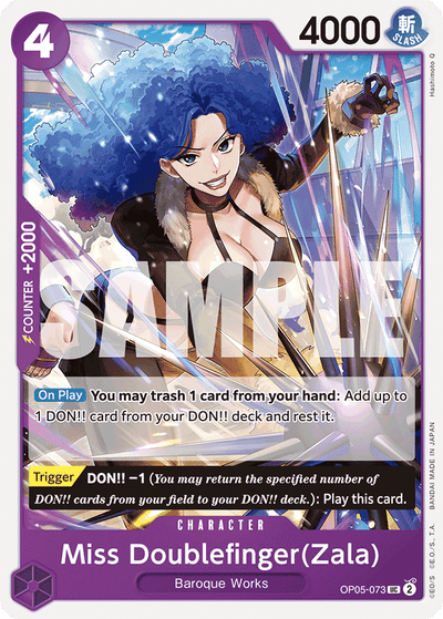 Miss Doublefinger(Zala) OP05-073_r1 One Piece Card The Best One Piece Karte