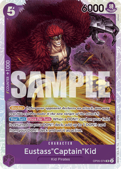 Eustass"Captain"Kid OP05-074_r1 One Piece Card The Best One Piece Karte