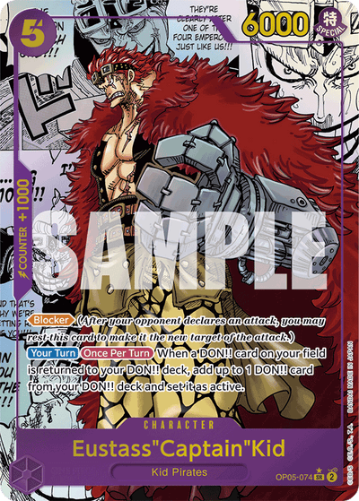 Eustass"Captain"Kid OP05-074_r2 One Piece Card The Best One Piece Karte