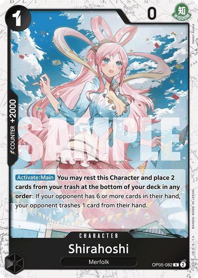 Shirahoshi OP05-082 (Parallel 2) One Piece Card The Best One Piece Karte