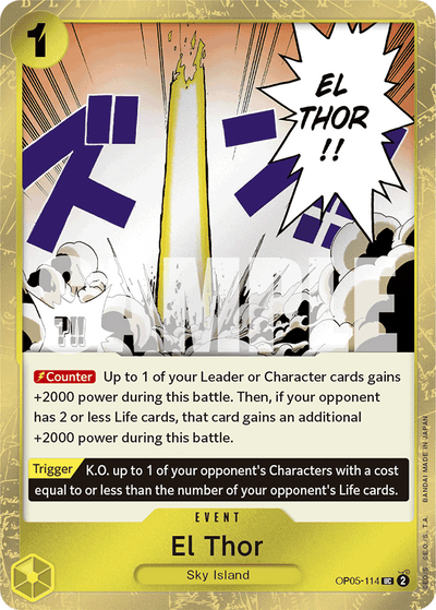 El Thor OP05-114 (Parallel 2) One Piece Card The Best One Piece Karte