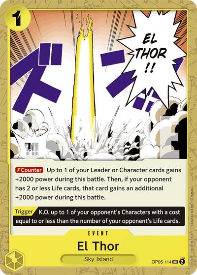 El Thor OP05-114_r1 One Piece Card The Best One Piece Karte