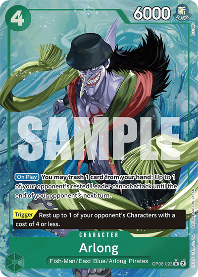Arlong OP06-023 (Parallel 4) One Piece Card The Best One Piece Karte