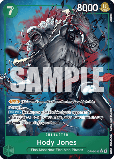 Hody Jones OP06-035 (Parallel 3) One Piece Card The Best One Piece Karte