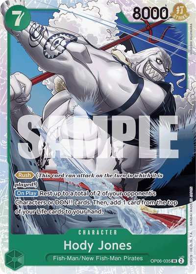 Hody Jones OP06-035_r1 One Piece Card The Best One Piece Karte