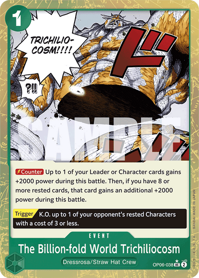 The Billion-fold World Trichiliocosm OP06-038 (Parallel 3) One Piece Card The Best One Piece Karte