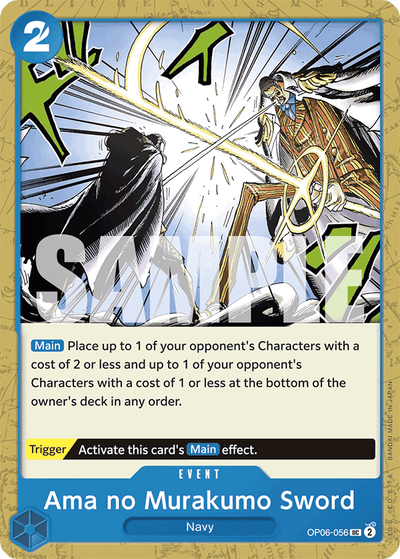 Ama no Murakumo Sword OP06-056_r1 One Piece Card The Best One Piece Karte