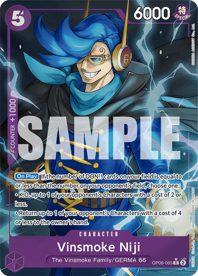 Vinsmoke Niji OP06-065 (Parallel 4) One Piece Card The Best One Piece Karte