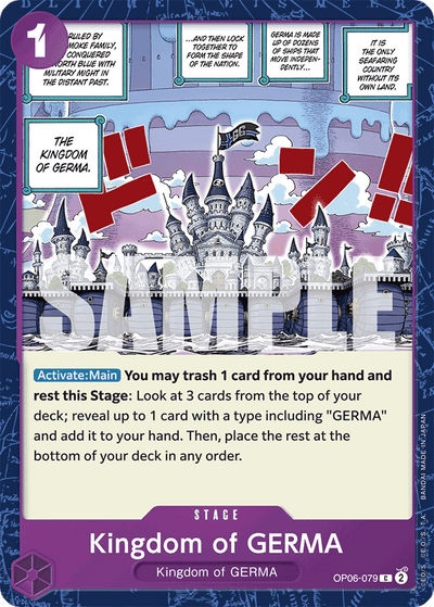 Kingdom of GERMA OP06-079_r1 One Piece Card The Best One Piece Karte