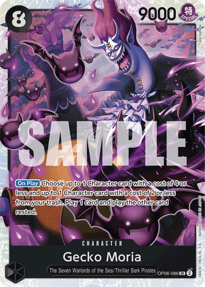 Gecko Moria OP06-086_r1 One Piece Card The Best One Piece Karte