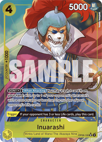 Inuarashi OP06-100 (Parallel 3) One Piece Card The Best One Piece Karte