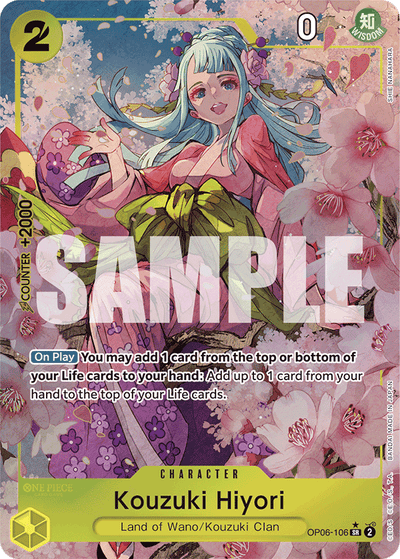 Kouzuki Hiyori OP06-106 (Parallel 3) One Piece Card The Best One Piece Karte