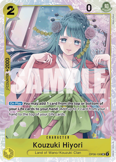 Kouzuki Hiyori OP06-106_r1 One Piece Card The Best One Piece Karte
