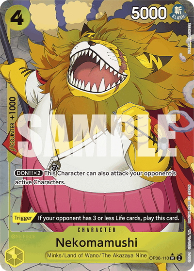 Nekomamushi OP06-110 (Parallel 4) One Piece Card The Best One Piece Karte