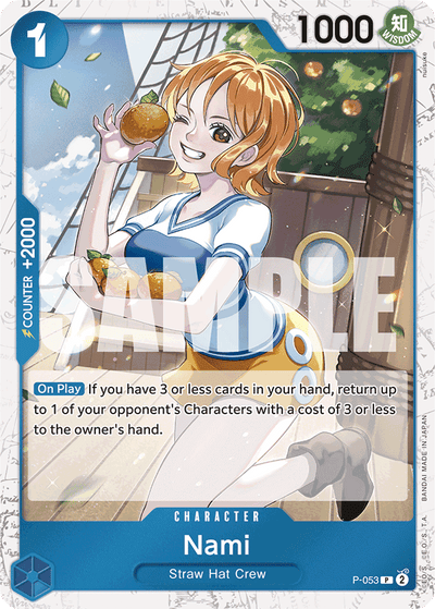 Nami P-053 (Parallel 2) One Piece Card The Best One Piece Karte