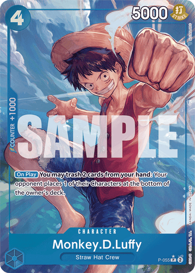 Monkey.D.Luffy P-055 (Parallel 3) One Piece Card The Best One Piece Karte