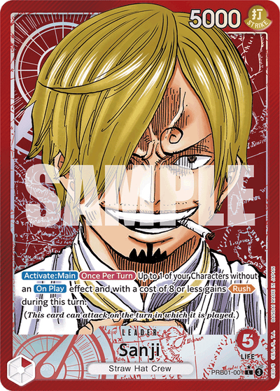Sanji PRB01-001 (Parallel 1) One Piece Card The Best One Piece Karte