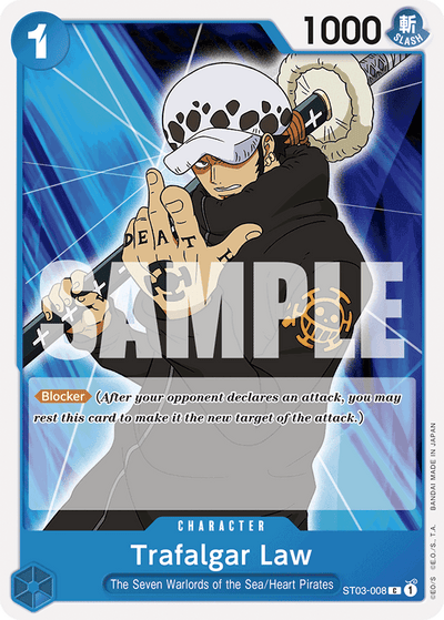 Trafalgar Law ST03-008_r2 One Piece Card The Best One Piece Karte